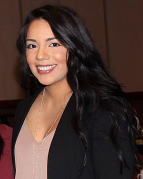 Perla Peralta Flores, a young woman with black hair